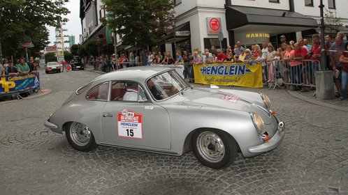 Rundkurs der ADAC Bayerwaldrallye Classic in der Innenstadt von Bad Kötzting 