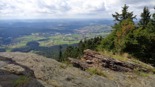 Steinbühler Gesenke mit Ausblick ins Kötztinger Land