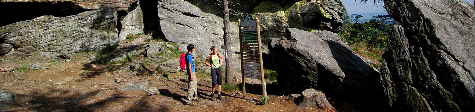 Blick zu den Rauchröhren am Kaitersberg