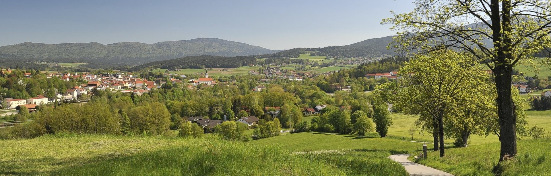 Kneippheilbad Blick von der Wallfahrtskirche Weißenregen