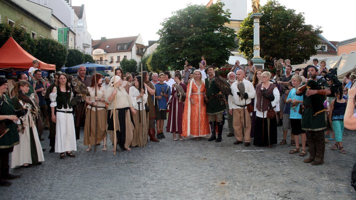 Gruppenbild Historische Nacht in der Innenstadt von Bad Kötzting