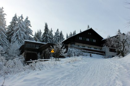 Blick auf die Kötztinger Hütte