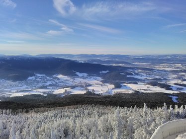 Blick hinab ins Tal