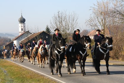 Reiterprozession in der Gemeinde Miltach zu Ehren des Hl. Martin