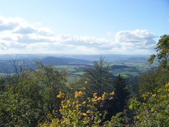 Ausblick vom Haidstein in die Chamer Senke